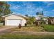 Charming single-story home with well-maintained landscaping, an attached garage, and a concrete driveway at 219 Lynnhurst Dr, Ormond Beach, FL 32176