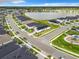 Beautiful aerial view of a neighborhood with a lake and houses nestled amongst lush greenery at 234 Mosaic Blvd, Daytona Beach, FL 32124