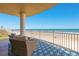 Enjoy the beach views from the balcony with comfortable outdoor seating at 2855 S Atlantic Ave # 303, Daytona Beach Shores, FL 32118