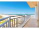 Enjoy unobstructed beach views from this inviting and spacious balcony at 2855 S Atlantic Ave # 303, Daytona Beach Shores, FL 32118