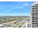 Elevated view of the cityscape and river from a high-rise building at 2900 N Atlantic Ave # 2003, Daytona Beach, FL 32118