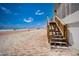 Stairs leading down to a clean and spacious beach at 2900 N Atlantic Ave # 2003, Daytona Beach, FL 32118