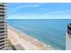 Expansive ocean view from a high-rise building overlooking a sandy beach on a bright day at 2900 N Atlantic Ave # 2003, Daytona Beach, FL 32118