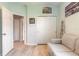Bright office featuring a sofa, closet, and neutral paint at 3128 Crab Trap Dr, New Smyrna Beach, FL 32168