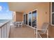 Relaxing oceanfront balcony with comfortable seating and stunning views at 3799 S Atlantic Ave # 601, Daytona Beach, FL 32118
