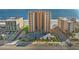 Stunning oceanfront condo building with meticulously maintained landscaping and a convenient parking area at 3799 S Atlantic Ave # 601, Daytona Beach, FL 32118