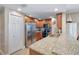 Well-equipped kitchen features stainless steel appliances, granite countertops, and wood cabinetry at 3799 S Atlantic Ave # 601, Daytona Beach, FL 32118