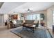 Spacious living room area with an open floor plan, tile flooring, and amazing views at 3799 S Atlantic Ave # 601, Daytona Beach, FL 32118