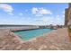 Beautiful community pool with ocean views and lounging area at 3799 S Atlantic Ave # 601, Daytona Beach, FL 32118