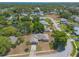 An aerial view of a charming home near a pond, nestled in a serene neighborhood setting at 4589 Alder Dr, Port Orange, FL 32127