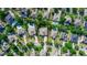 Aerial view showcasing property lines with mature trees, manicured lawns, and neighborhood pools at 4901 Lake Milly Dr, Orlando, FL 32839