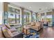 Bright and airy clubhouse interior with comfortable seating, lake views, and stylish decor at 8561 Randal Park Blvd, Orlando, FL 32832