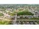 Expansive aerial view of a residential neighborhood with tree-lined streets and well-maintained homes at 999 Trumbull St, Deltona, FL 32725