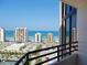 Stunning ocean view from a high-rise condo balcony on a clear, sunny day at 1 Oceans West Blvd # 20B4, Daytona Beach, FL 32118