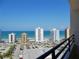 Beautiful ocean view from the balcony featuring neighboring condos and scenic beaches at 1 Oceans West Blvd # 20B4, Daytona Beach, FL 32118
