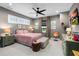 Charming bedroom with cozy decor, a comfortable bed, and ample natural light at 1015 Tallacoe Trl, New Smyrna Beach, FL 32168
