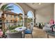 Charming balcony featuring wrought iron railings and beautiful neighborhood views at 1436 Lobelia Dr, Lake Mary, FL 32746