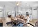Open-concept living area with seamless flow into the dining room and kitchen at 1601 Toledo Ave, Deltona, FL 32725
