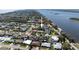 Neighborhood aerial view showcases the community's serene atmosphere and proximity to the water at 18 Buckingham Dr, Ormond Beach, FL 32176