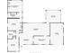 Detailed floor plan showcasing layout including bedrooms, bathrooms, living areas, kitchen, garage and sun room at 243 S Hull Ave, Deland, FL 32720
