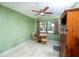 Charming dining room with tile floors, ceiling fan and window offering natural light at 291 Sagewood Dr, Port Orange, FL 32127