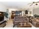Open concept living room and kitchen area at 319 E Victoria Trails Blvd, Deland, FL 32724