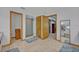 Bathroom featuring shower, vanity, closet, and doorways to other rooms at 349 Evansdale Rd, Lake Mary, FL 32746