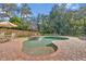 Pool surrounded by brickwork in a fenced backyard featuring shade trees at 349 Evansdale Rd, Lake Mary, FL 32746