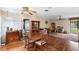 Spacious living room with hardwood floors and comfortable seating arrangement at 411 Columbus Ave, Orange City, FL 32763