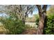 Landscaped yard with mature trees and manicured foliage, offering a peaceful and private setting at 421 Holly Fern Trl, Deland, FL 32720