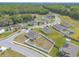 Drone image of houses in a community with a blend of lawn space and natural wooded areas at 4273 Ne 29Th Pl, Ocala, FL 34470