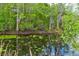 Picturesque pond with lily pads surrounded by lush green trees and Spanish moss at 4503 Colony Rd, New Smyrna Beach, FL 32168