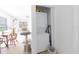 Efficient stacked washer and dryer unit in a closet offers in-home laundry convenience at 5261 3Rd St, Orlando, FL 32810