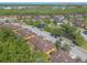 Aerial view of the community showcasing residences bordering a pond and lush trees at 6078 Tivoli Gardens Blvd, Orlando, FL 32829