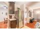 Open concept kitchen features stainless steel appliances, and a large refrigerator at 6078 Tivoli Gardens Blvd, Orlando, FL 32829