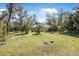 Well-maintained backyard with mature trees, creating a serene and private outdoor space at 6247 Palomino Cir, Port Orange, FL 32127