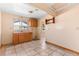 Functional kitchen featuring wood cabinets and ample counter space; ready for upgrades at 630 Florida Ave, Daytona Beach, FL 32117