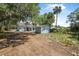 View of the backyard features both the house and shed with an expansive area ready for landscaping at 742 S Martin Luther King Blvd, Daytona Beach, FL 32114