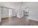 Spacious living room with neutral paint, laminate flooring and open layout at 742 S Martin Luther King Blvd, Daytona Beach, FL 32114
