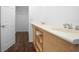 Double vanity bathroom with ample counter space, storage, and natural light at 792 Bennett Rd, South Daytona, FL 32119