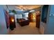 Spacious living room with high ceilings, neutral walls, and stylish furnishings at 913 Lake Lindley N Dr, Deland, FL 32724