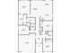 Detailed floor plan showing layout of bedrooms, bathrooms, and living spaces at 9392 Revere Ave, Leesburg, FL 34788