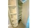 Built-in storage shelves for household or personal items at 111 S Delaware Ave, Deland, FL 32720