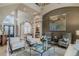Spacious living room with soaring ceilings and elegant furnishings at 1117 Oxbridge Ln, Ormond Beach, FL 32174