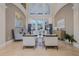 Elegant living room with high ceilings and expansive windows at 1117 Oxbridge Ln, Ormond Beach, FL 32174