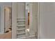 This closet is designed with a mirrored door and pull out shelves with a bonus closet in the back at 117 N Garfield Ave # 16, Deland, FL 32724