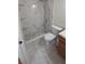 Bathroom featuring tiled shower and new fixtures at 1491 E Palomar Dr, Deltona, FL 32738