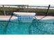 Clear view of the swimming pool water feature with decorative tile detail at 1491 E Palomar Dr, Deltona, FL 32738