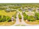 Beautiful aerial view of gated community with lush landscaping and well-maintained homes nestled among trees at 1855 Cattle Creek Ln, Port Orange, FL 32128