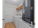 Laundry room featuring washer, dryer, and storage space at 2150 Deck Ct, Deltona, FL 32738